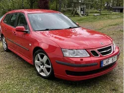Röd Begagnad 2007 Saab 9-3 Linear Kombi | 28 500 kr (Marknadspris)