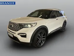 Vit Begagnad 2022 Ford Explorer Hybrid Platinum SUV | 559 900 kr (Bra pris)