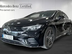 Svart Begagnad 2023 Mercedes EQE350 AMG line Sedan | 599 000 kr (Marknadspris)