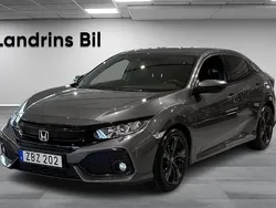 Mörkgrå (grå) Begagnad 2019 Honda Civic Elegance Halvkombi | 149 300 kr (Marknadspris)