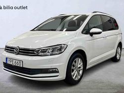 Vit Begagnad 2018 VW Touran Minibuss | 199 900 kr