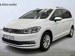 Vit Begagnad 2018 VW Touran Minibuss | 199 900 kr