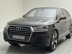 Svart Begagnad 2016 Audi Q7 S-Line SUV | 284 000 kr (Bra pris)