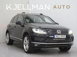 Svart Begagnad 2017 VW Touareg R-line SUV | 199 900 kr (Bra pris)