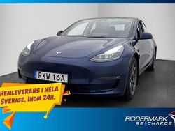 Blå Begagnad 2021 Tesla Model 3 Long Range AWD Sedan | 299 900 kr (Marknadspris)