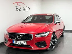 Röd Begagnad 2018 Volvo V90 R-Design Kombi | 269 900 kr (Marknadspris)
