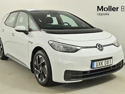 Vit (glacier white metallic bl) Begagnad 2022 VW ID.3 Pro Performance Halvkombi | 249 900 kr (Superpris)