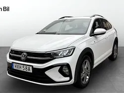 Vit (pure white) Begagnad 2024 VW Taigo R-line SUV | 259 900 kr (Marknadspris)