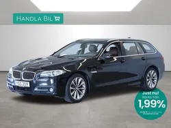 Svart Begagnad 2016 BMW 520 Kombi | 189 900 kr (Marknadspris)