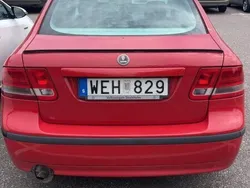 Röd Begagnad 2005 Saab 9-3 Linear Sedan | 8 500 kr (Marknadspris)