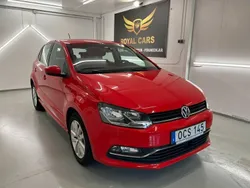 Röd Begagnad 2016 VW Polo Halvkombi | 119 990 kr (Marknadspris)
