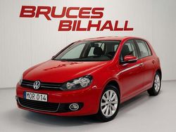 Röd Begagnad 2009 VW Golf VI Halvkombi | 73 900 kr (Lite dyr)