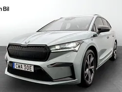 Silver Begagnad 2023 Skoda Enyaq iV SportLine SUV | 459 900 kr (Marknadspris)