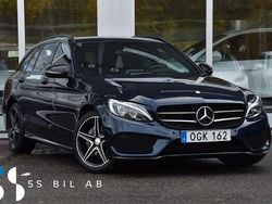 Mörkblå Begagnad 2016 Mercedes C220 AMG Kombi | 274 900 kr (Lite dyr)