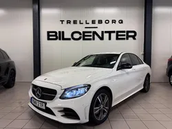 Vit Begagnad 2019 Mercedes C220 AMG line Sedan | 269 900 kr (Marknadspris)