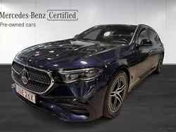 Mörkblå (blue) Begagnad 2024 Mercedes E300 Premium Kombi | 649 900 kr
