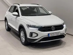 Vit (pure white) Begagnad 2022 VW T-Roc Life SUV | 199 900 kr (Bra pris)