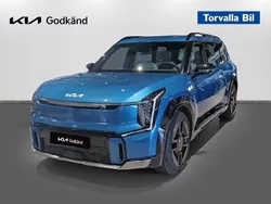 Blå (ocean blue glossy metallic) Begagnad 2024 Kia EV9 GT-Line SUV | 799 900 kr (Marknadspris)