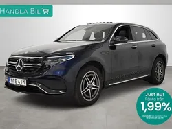 Mörkblå Begagnad 2020 Mercedes EQC400 AMG line SUV | 459 900 kr (Marknadspris)