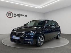 Svart Begagnad 2018 Peugeot 308 GT-line Halvkombi | 154 500 kr