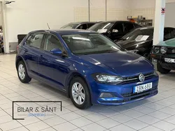 Blå Begagnad 2017 VW Polo Beats Halvkombi | 124 900 kr (Marknadspris)
