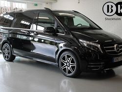 Svart Begagnad 2018 Mercedes V250 AMG Minibuss | 484 900 kr (Marknadspris)