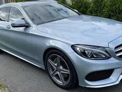 Silver Begagnad 2018 Mercedes C220 AMG line Kombi | 235 000 kr (Marknadspris)