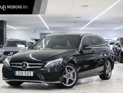 Svart Begagnad 2017 Mercedes C200 AMG line Kombi | 239 900 kr (Marknadspris)