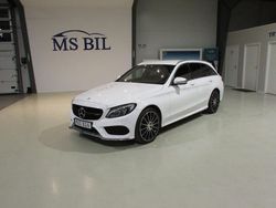 Vit Begagnad 2015 Mercedes C220 AMG line Kombi | 219 900 kr (Lite dyr)