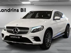 Vit Begagnad 2019 Mercedes GLC220 AMG line Sportkupé | 389 000 kr (Marknadspris)