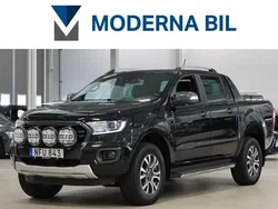 Svart Begagnad 2021 Ford Ranger Wildtrack Pickup | 374 900 kr (Marknadspris)