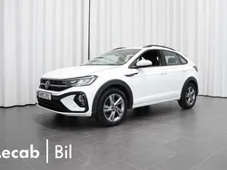 Vit (pure white) Begagnad 2022 VW Taigo R-line SUV | 224 500 kr (Bra pris)