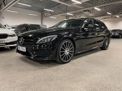 Svart Begagnad 2016 Mercedes C220 AMG line Kombi | 195 000 kr (Lite dyr)