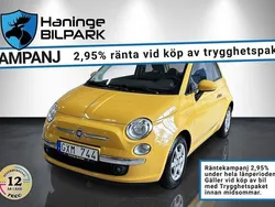 Gul Begagnad 2012 Fiat 500 Lounge Halvkombi | 49 900 kr (Marknadspris)