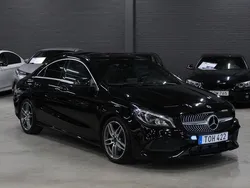 Svart (svart metallic) Begagnad 2018 Mercedes CLA200 AMG Sportkupé | 234 900 kr (Marknadspris)