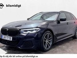 Svart Begagnad 2021 BMW 520 M Sport Kombi | 368 700 kr (Marknadspris)