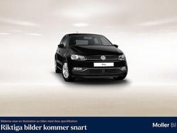 Svart Begagnad 2016 VW Polo Halvkombi | 94 900 kr (Marknadspris)