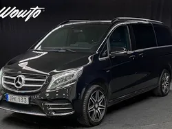Svart Begagnad 2017 Mercedes V250 Avantgarde Minibuss | 579 800 kr (Dyr)
