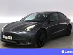 Null Begagnad 2021 Tesla Model 3 Performance Sedan | 304 900 kr (Marknadspris)
