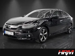 Svart Begagnad 2017 Honda Civic Executive Halvkombi | 169 900 kr (Superpris)