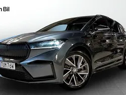 Grå Begagnad 2021 Skoda Enyaq iV SportLine SUV | 329 900 kr (Marknadspris)