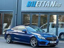 Blå Begagnad 2016 Mercedes C220 AMG line Sportkupé | 264 900 kr (Marknadspris)