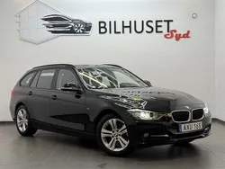 Svart Begagnad 2015 BMW 318 Sport Line Kombi | 148 500 kr (Marknadspris)