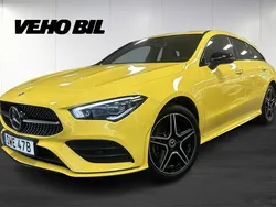Gul (solgul ) Begagnad 2022 Mercedes CLA250e Shooting Brake AMG Kombi | 329 000 kr (Bra pris)