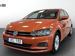 Orange (energetic orange metallic) Begagnad 2019 VW Polo Halvkombi | 149 900 kr (Marknadspris)