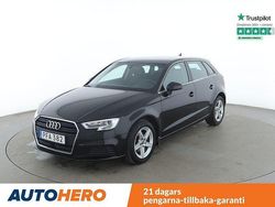 Svart Begagnad 2017 Audi A3 Sportback Halvkombi | 139 000 kr (Marknadspris)