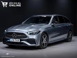 Grå (grå metallic ) Begagnad 2023 Mercedes C300e AMG Line Premium Kombi | 437 900 kr (Marknadspris)