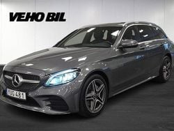 Grå (grå metallic) Begagnad 2018 Mercedes C220 AMG Kombi | 319 000 kr (Lite dyr)