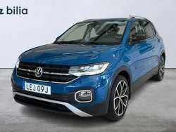 Blå Begagnad 2019 VW T-Cross GT SUV | 209 900 kr (Marknadspris)