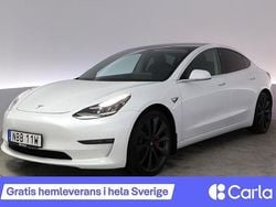 Vit Begagnad 2020 Tesla Model 3 Performance Sedan | 288 900 kr (Marknadspris)